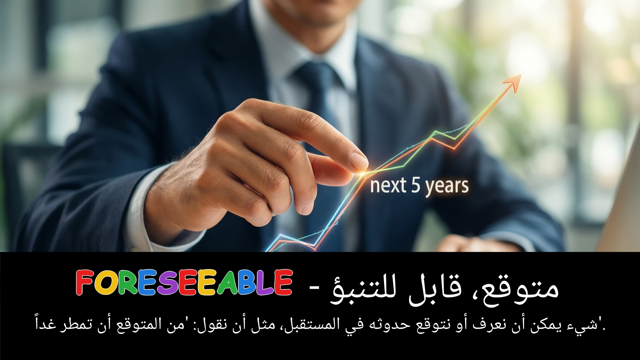 Arabic Illustration for foreseeable